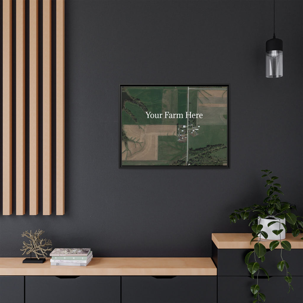 Custom Farm Stretched Canvas Framed Wall Art