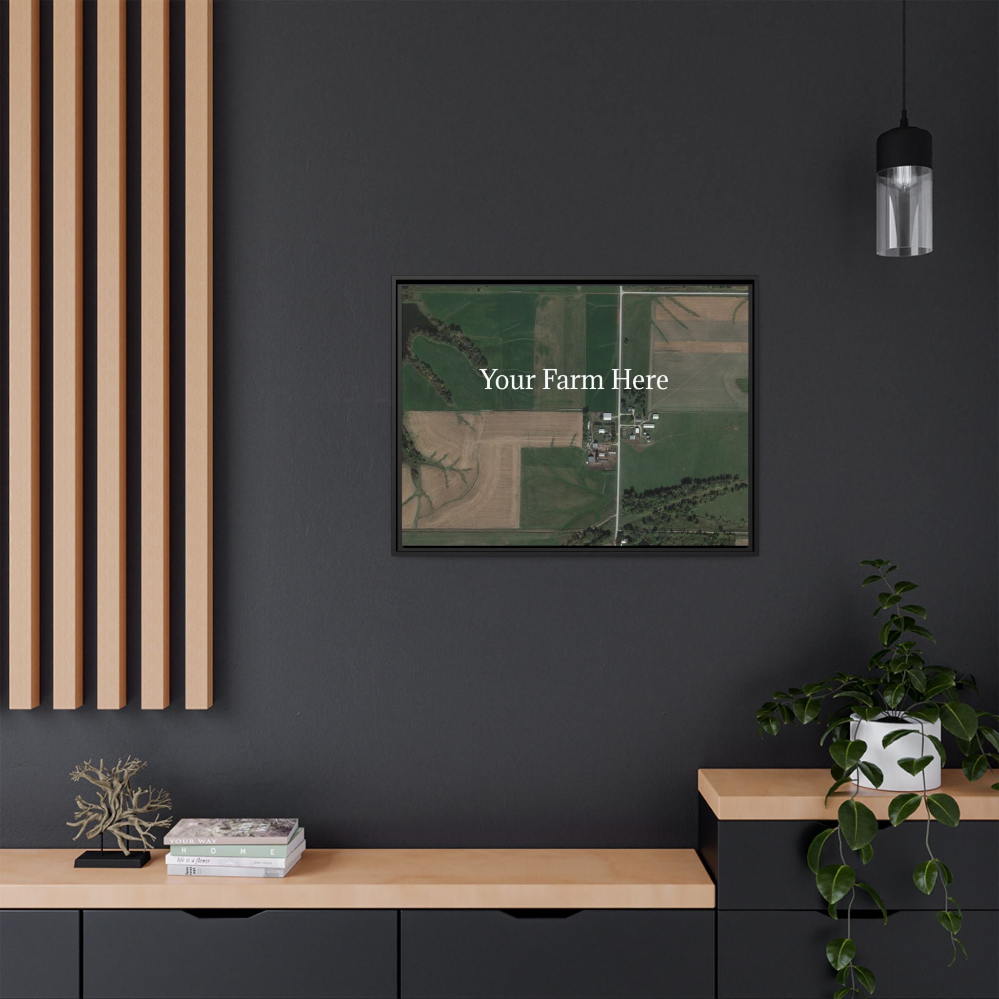 Custom Farm Stretched Canvas Framed Wall Art