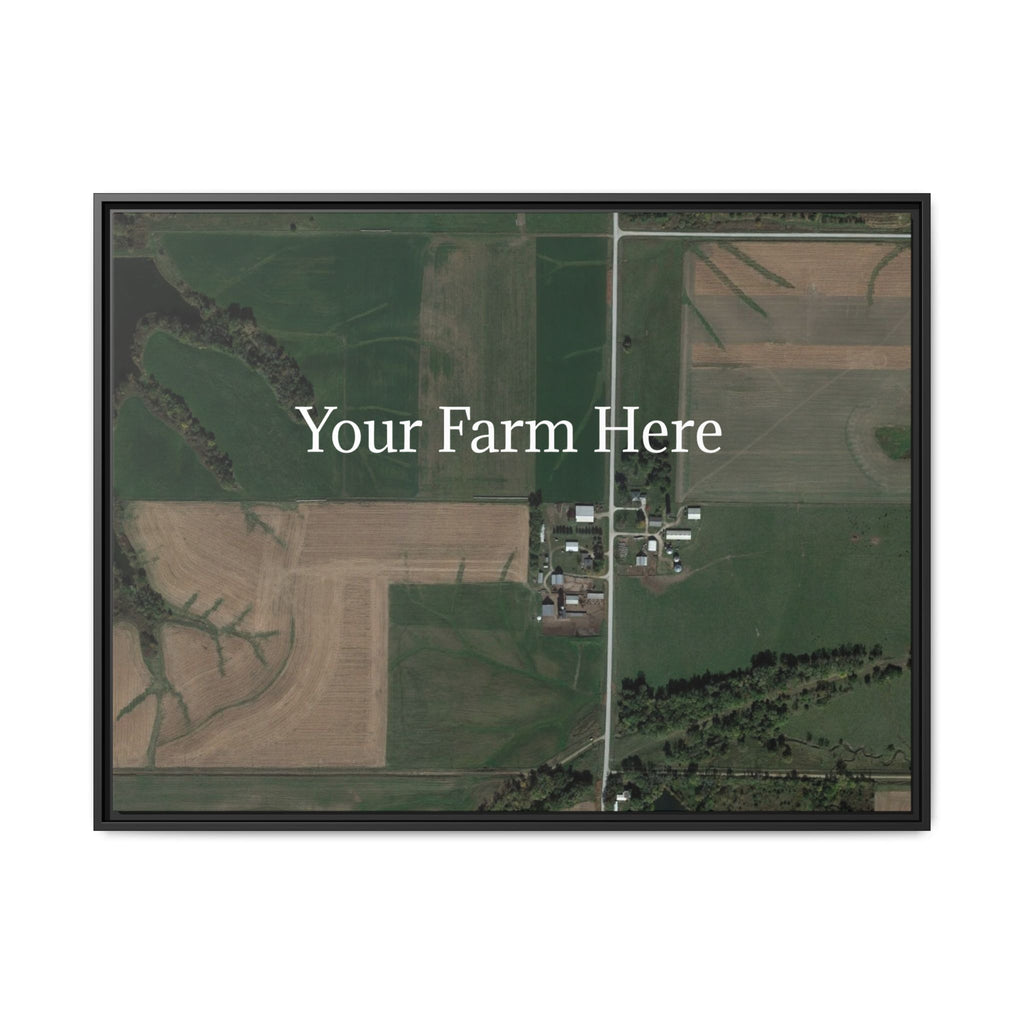 Custom Farm Stretched Canvas Framed Wall Art