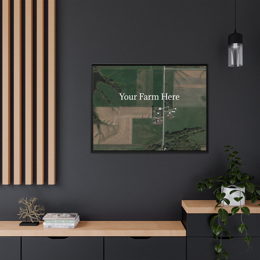 Custom Farm Stretched Canvas Framed Wall Art