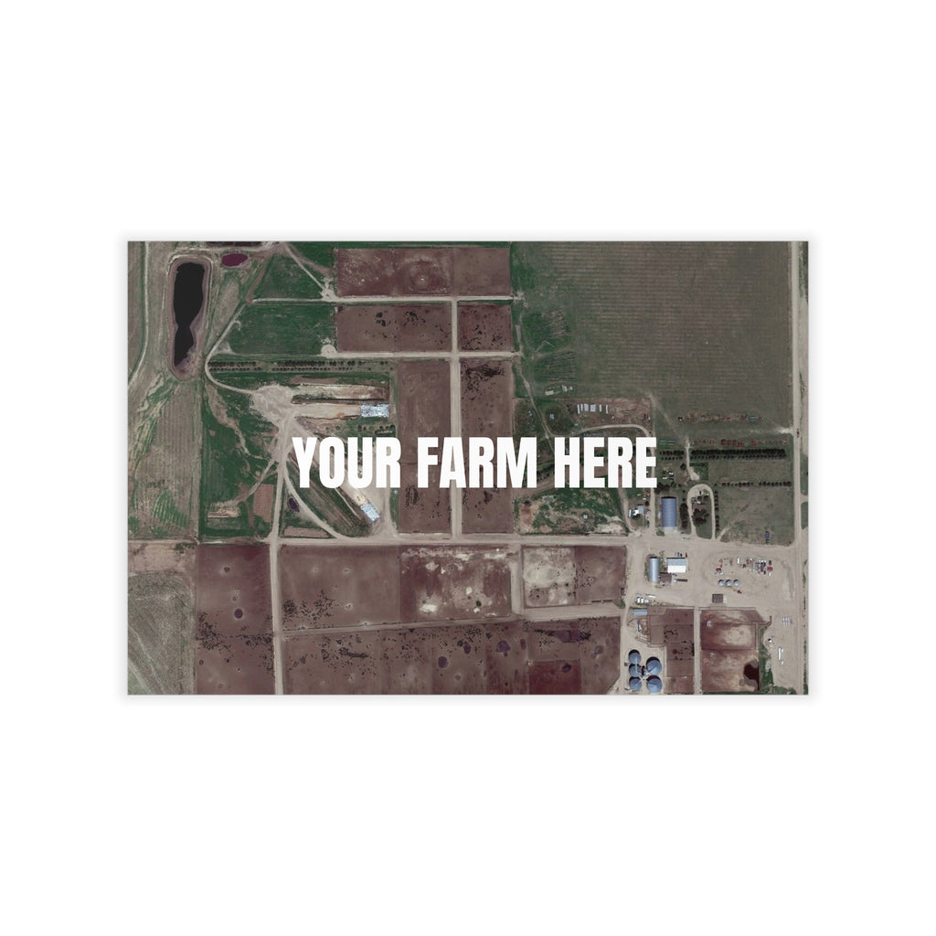 Custom Aerial Farm Removable Wall Decal