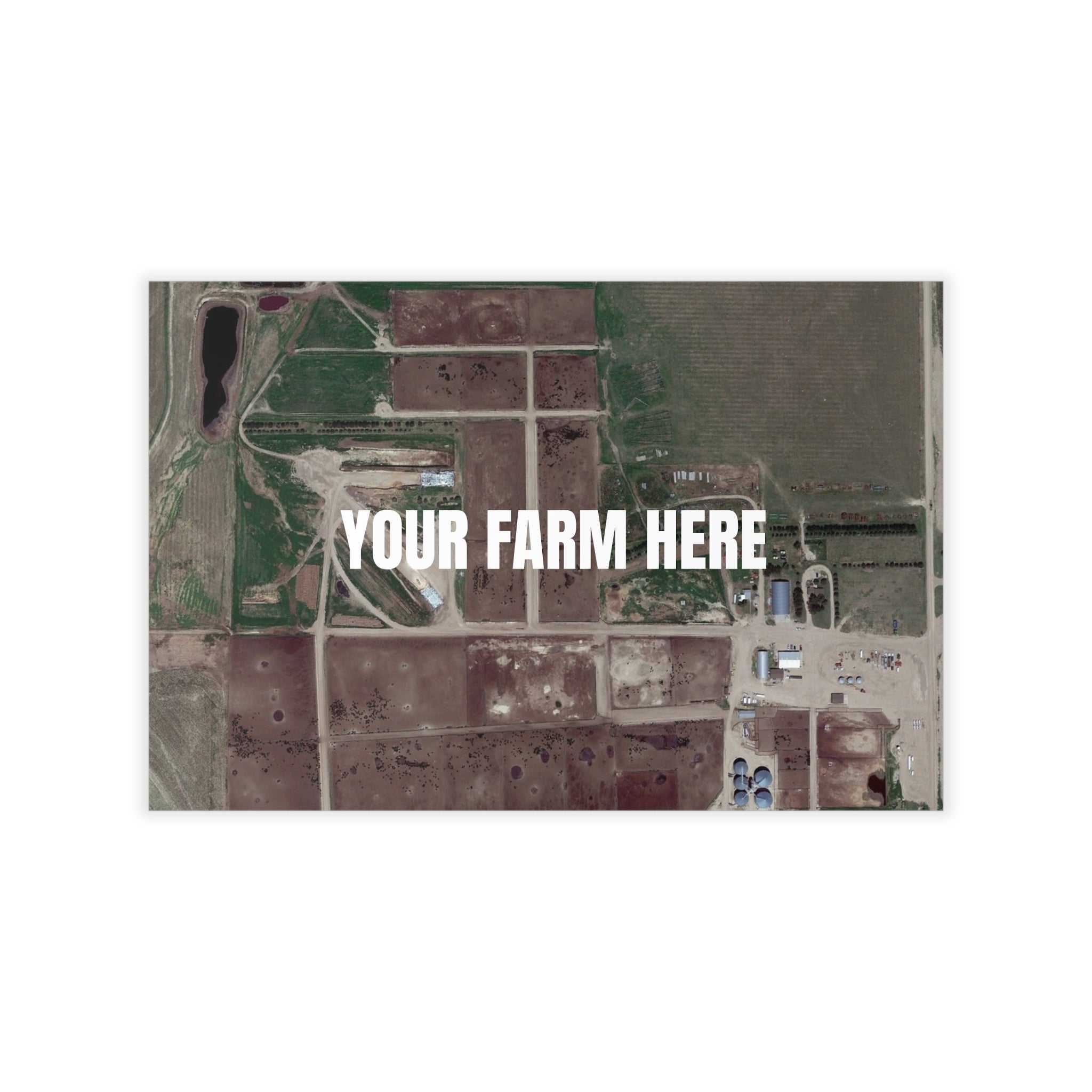 Custom Aerial Farm Removable Wall Decal