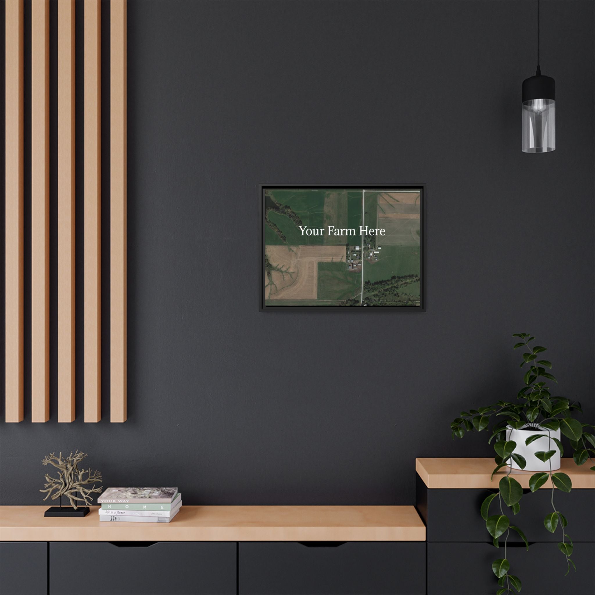 Custom Farm Stretched Canvas Framed Wall Art