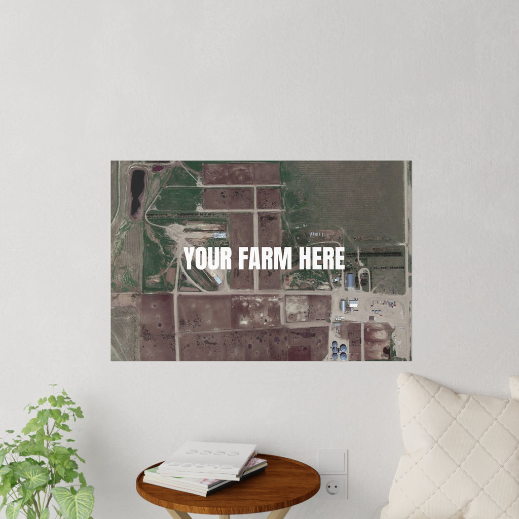 Custom Aerial Farm Removable Wall Decal