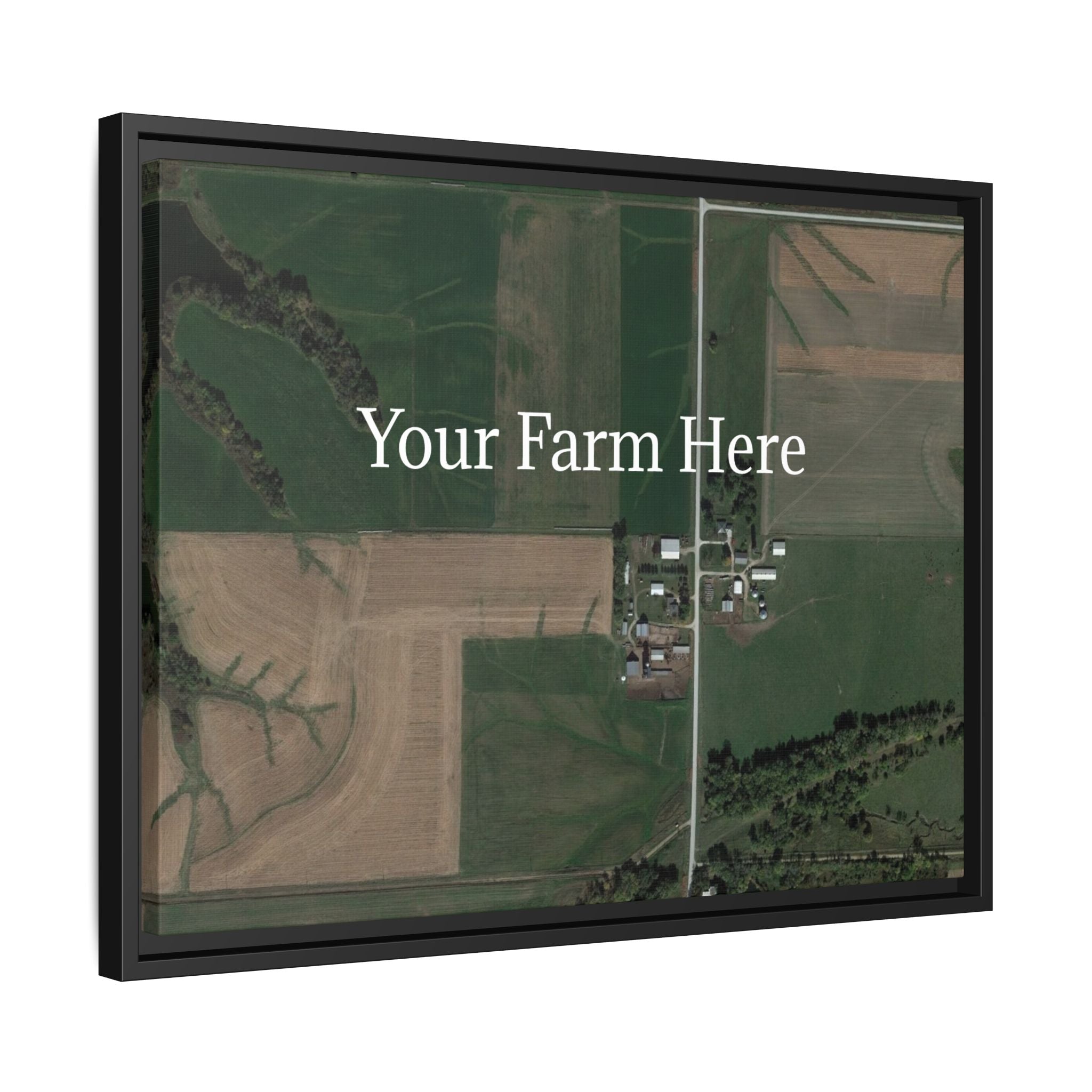 Custom Farm Stretched Canvas Framed Wall Art