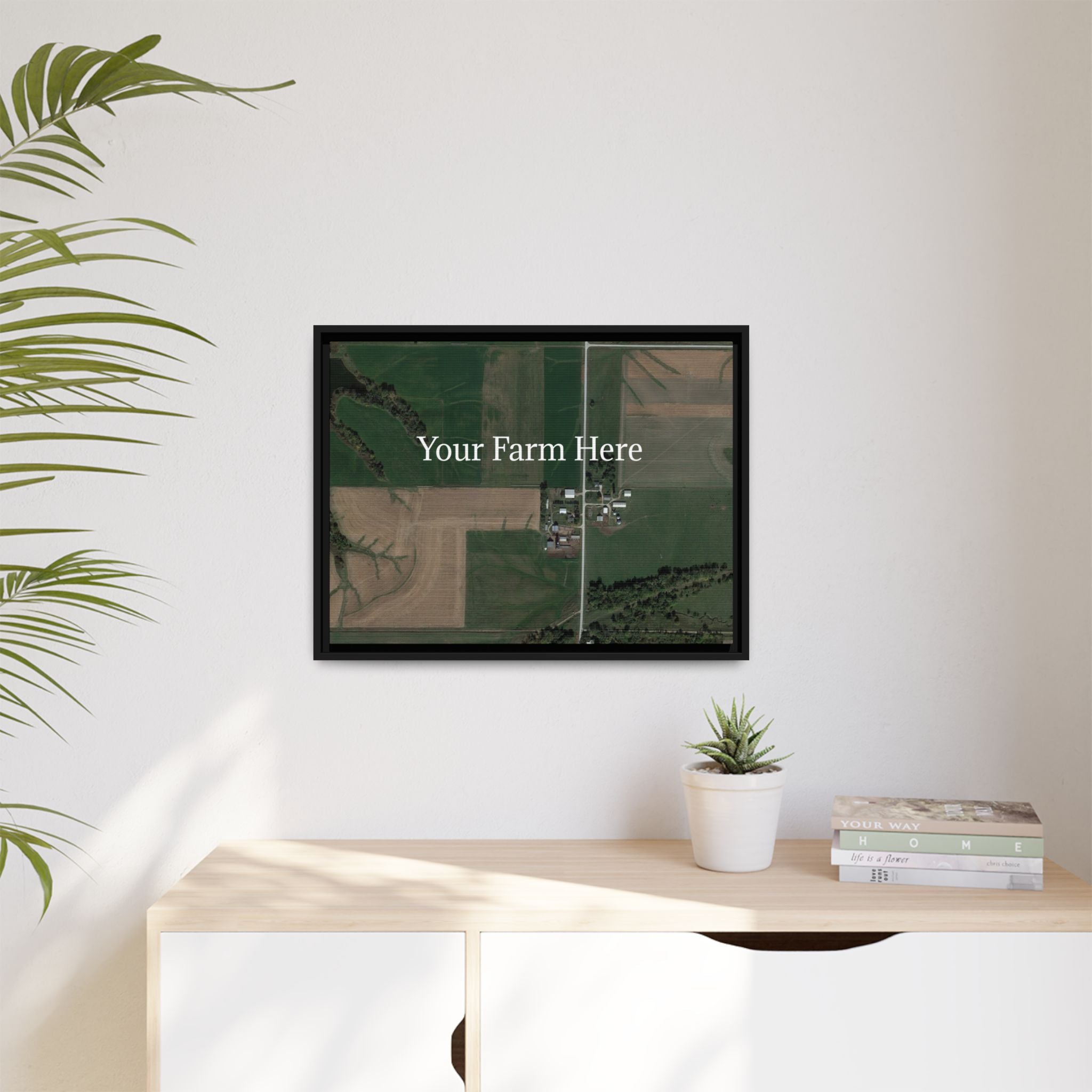 Custom Farm Stretched Canvas Framed Wall Art