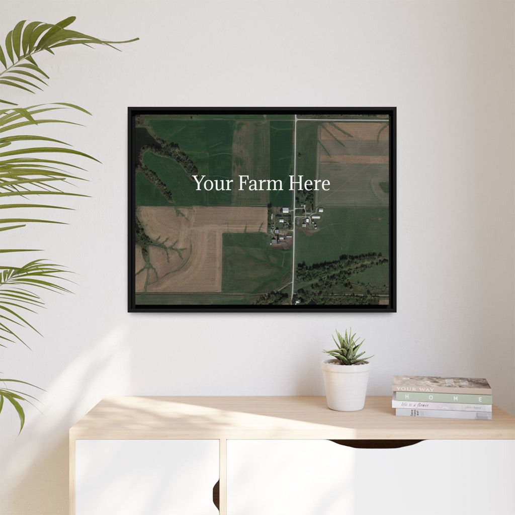 Custom Farm Stretched Canvas Framed Wall Art