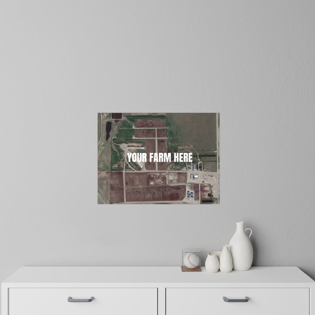 Custom Aerial Farm Removable Wall Decal