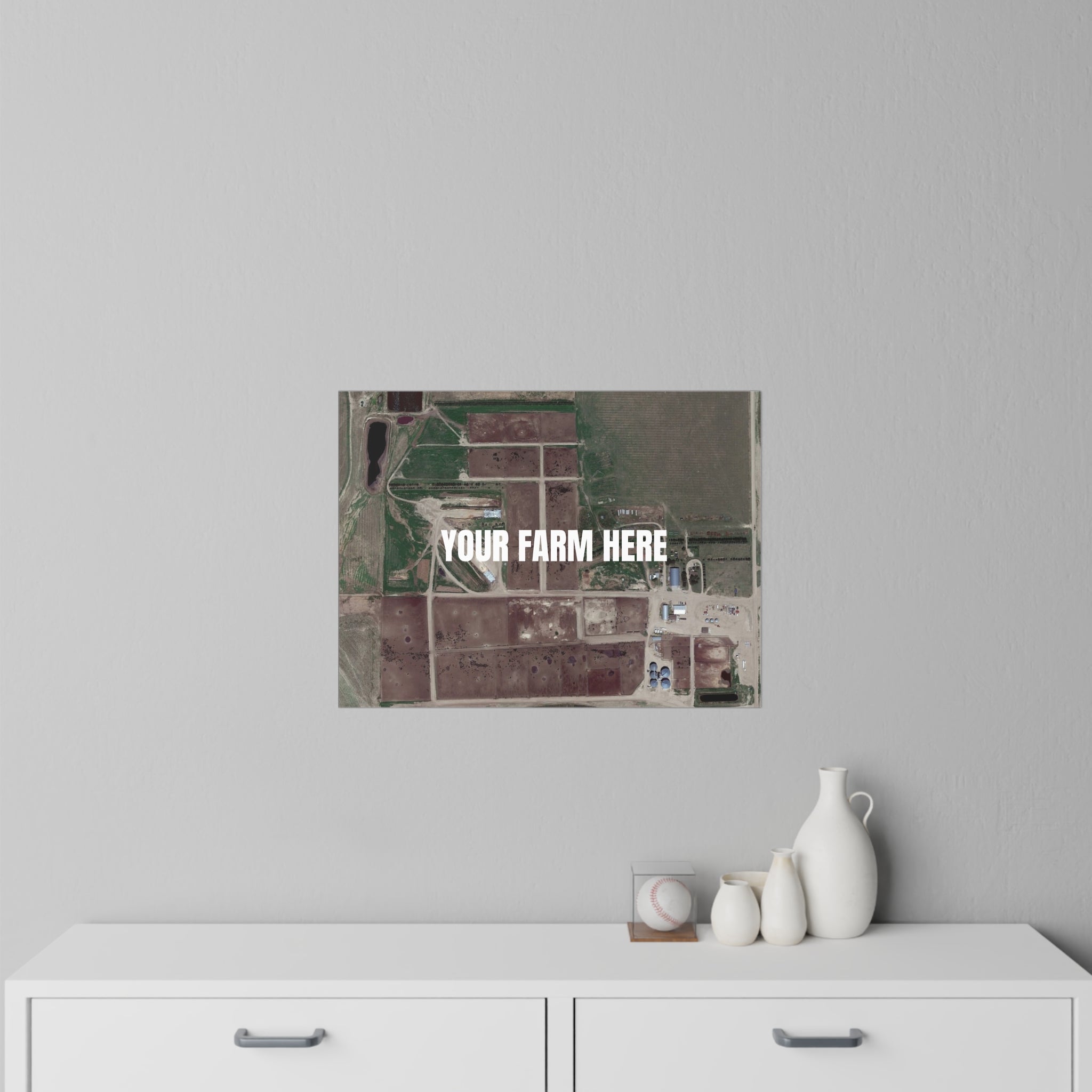 Custom Aerial Farm Removable Wall Decal