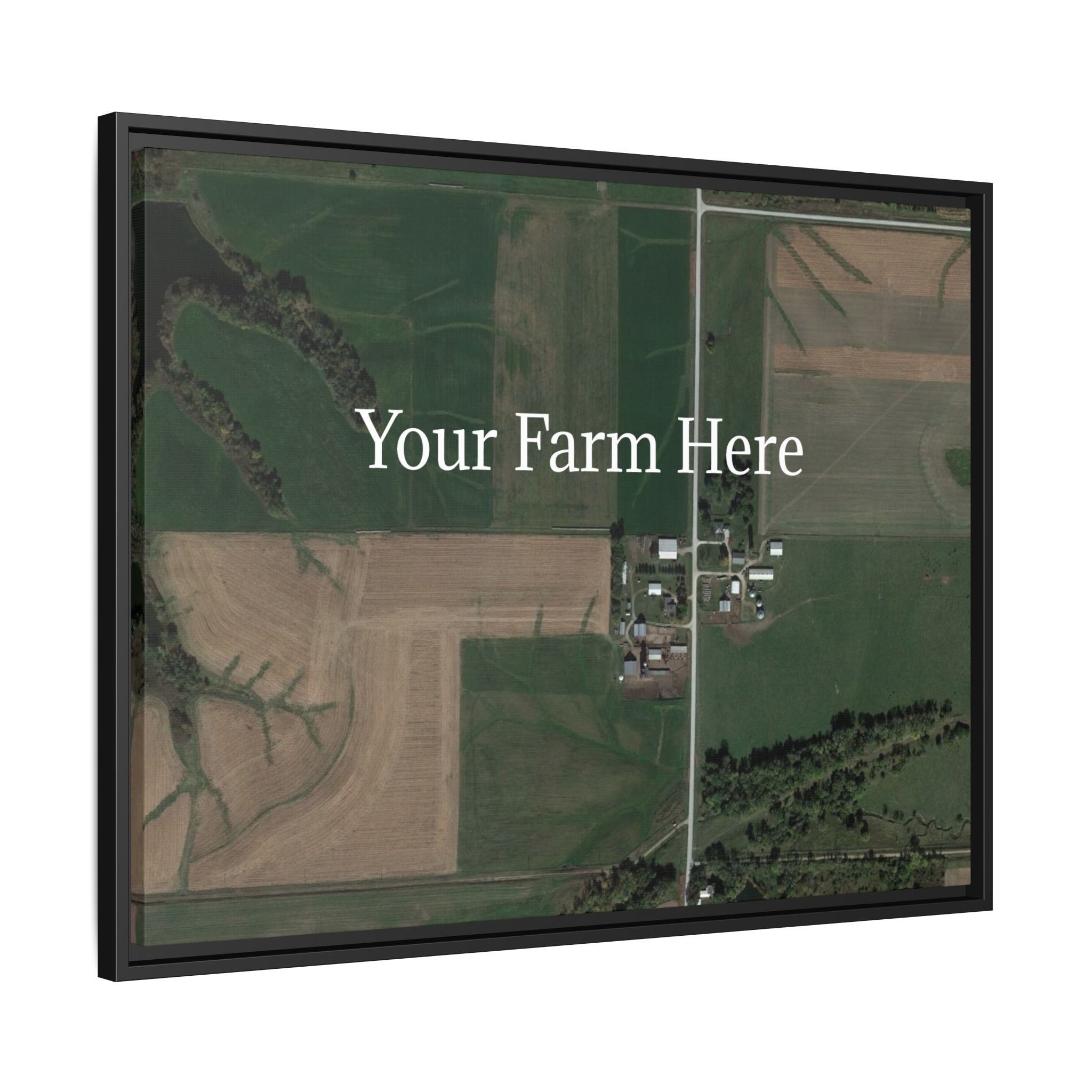 Custom Farm Stretched Canvas Framed Wall Art