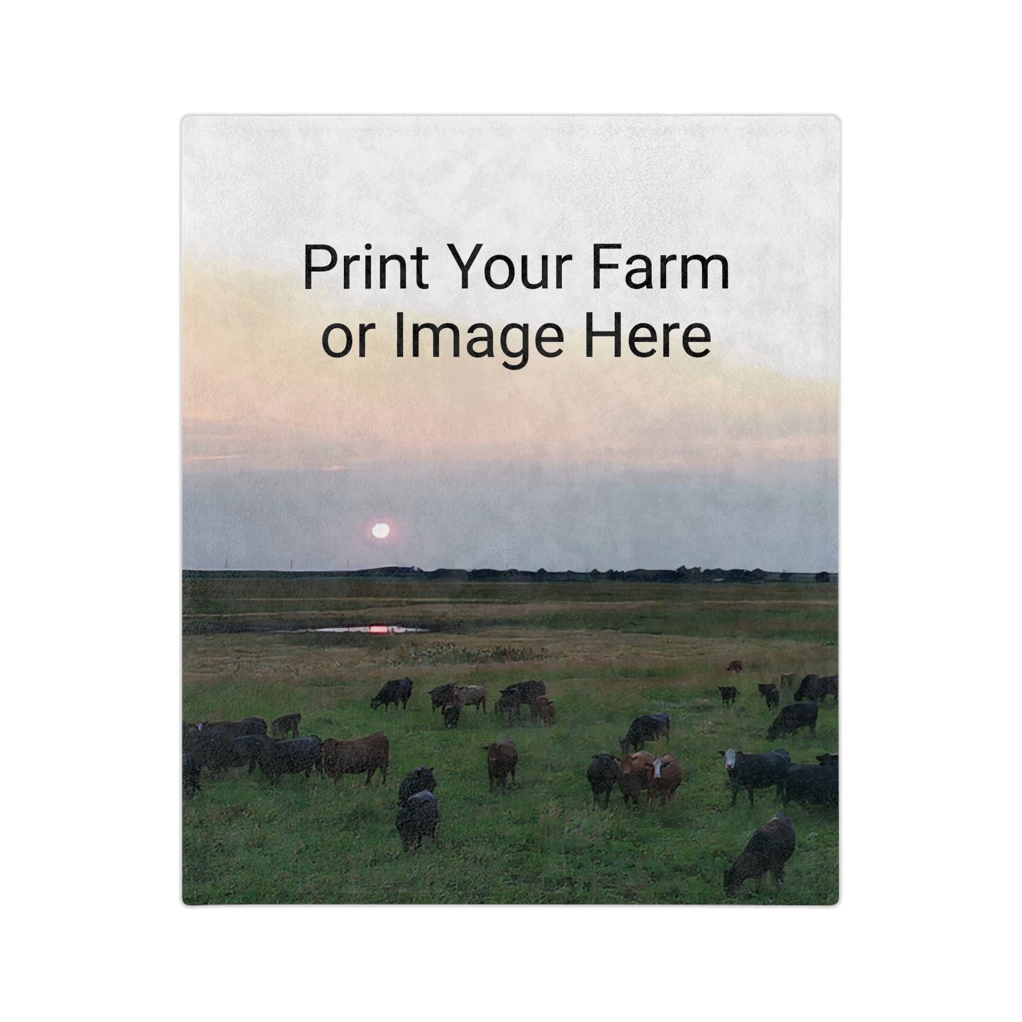 Custom Farm Super Soft Velveteen Blanket