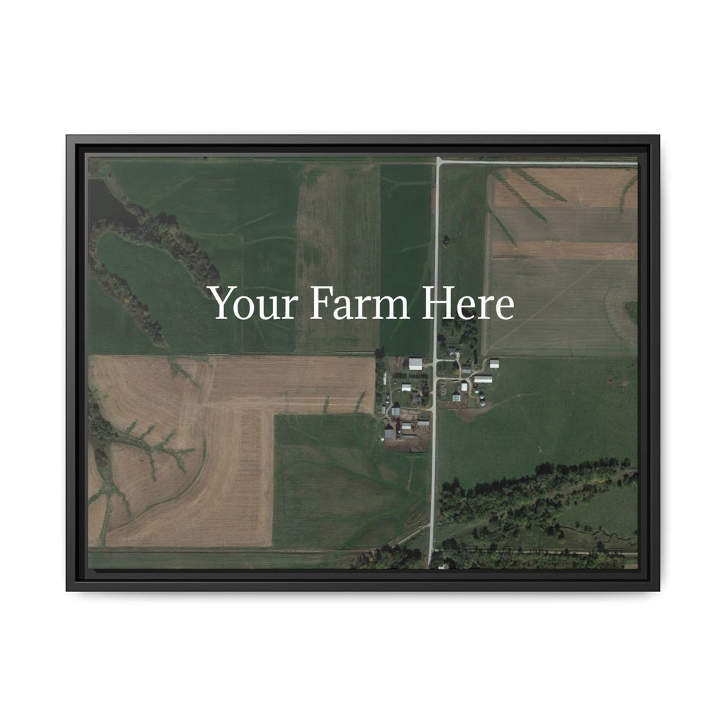 Custom Farm Stretched Canvas Framed Wall Art