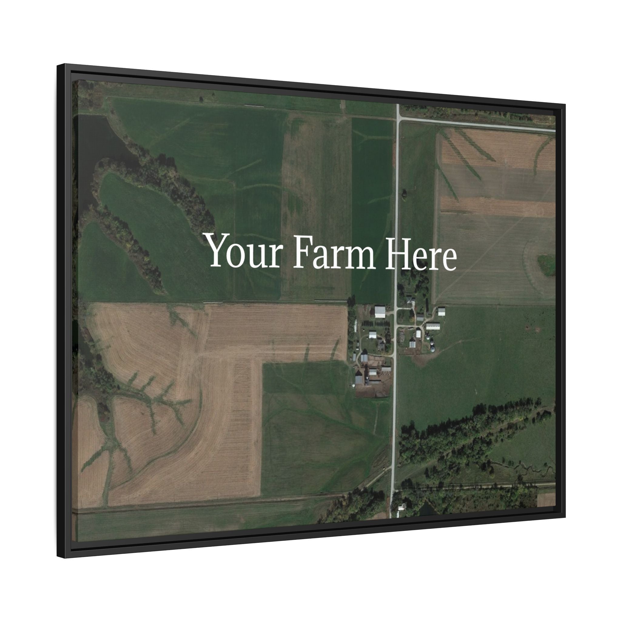 Custom Farm Stretched Canvas Framed Wall Art