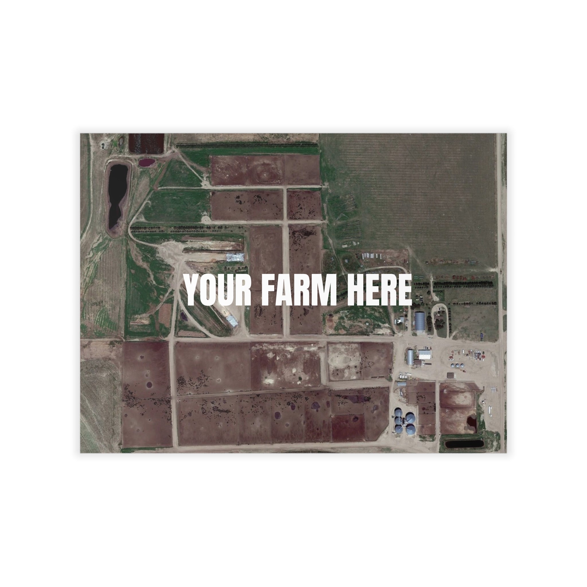 Custom Aerial Farm Removable Wall Decal