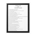 Murphy's Laws for Commodity Traders Framed Canvas